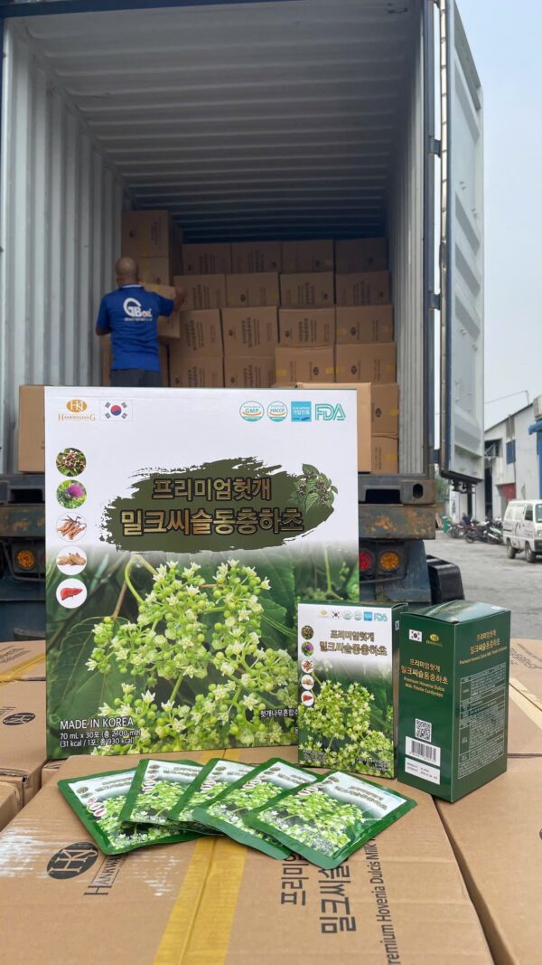 Nước bổ gan kế sữa 30 gói x 70ml Hàn Quốc - Ảnh 6