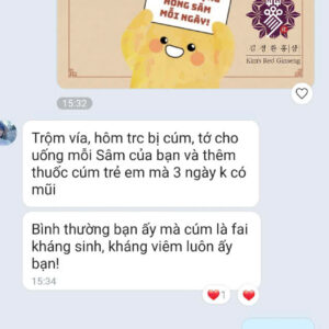 Alternative view of HỒNG SÂM LÊ HOA CHUÔNG CHO TRẺ EM 𝐊𝐢𝐦'𝐬 𝐑𝐞𝐝 𝐆𝐢𝐧𝐬𝐞𝐧𝐠 (30 gói x 60ml)