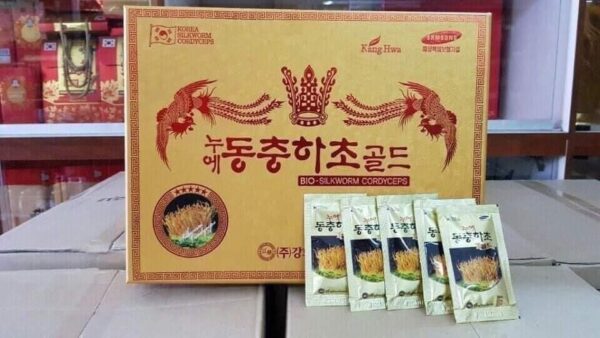 NƯỚC ĐÔNG TRÙNG HẠ THẢO HỘP GỖ VÀNG 60 GÓI X 30ML