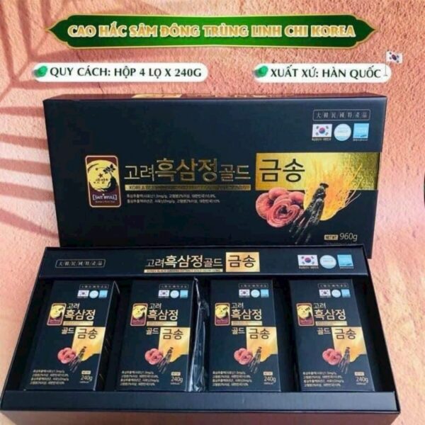 CAO HẮC SÂM ĐÔNG TRÙNG LINH CHI KOREA