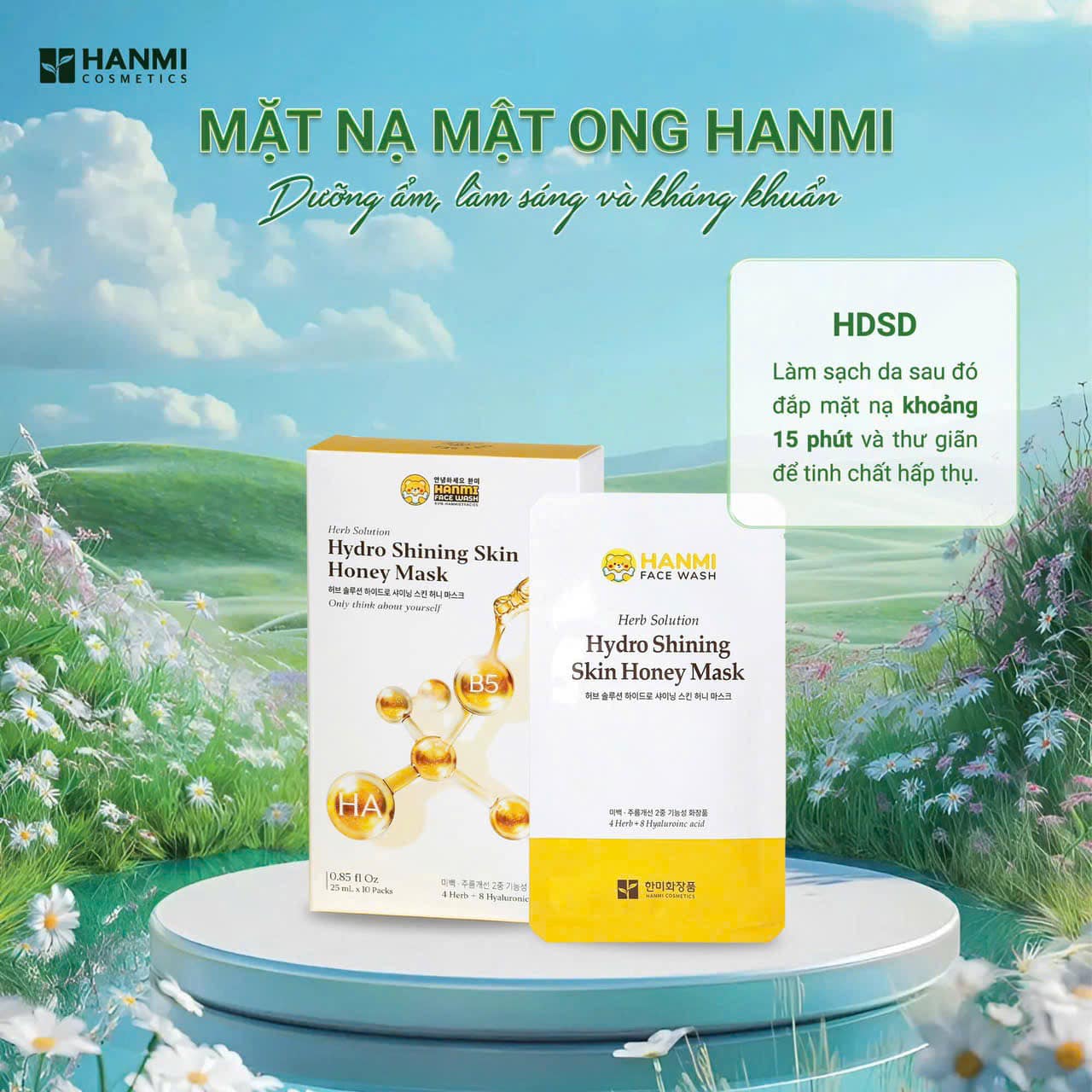 Mặt nạ hydro shining skin honey mask