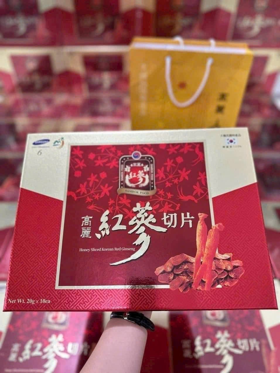 Hồng Sâm thái lát tẩm Mật Ong SAMBOK