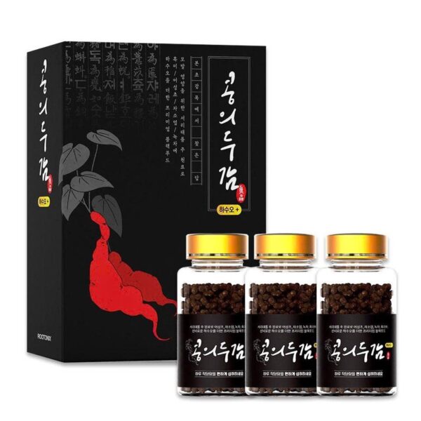 Viên uống Hà thủ ô hộp 3 lọ x 100gr Hàn Quốc