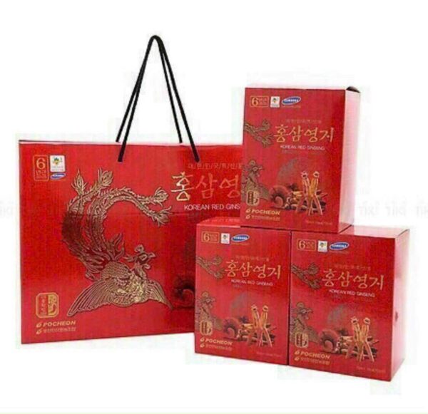 Nước Hồng Sâm Linh Chi Pocheon Hộp 30 gói x 70ml
