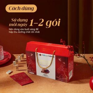 Nước hồng sâm hoàng gia đông trùng saffron gold 70ml Hộp 20 gói