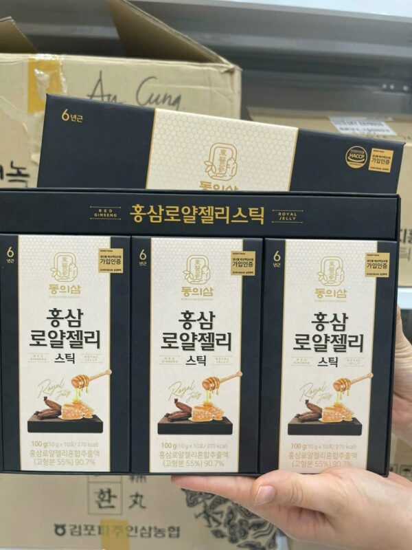 Tinh Chất Hồng Sâm Mật Ong Hàn Quốc Royal Jelly Stick Hộp 30 gói - Ảnh 2