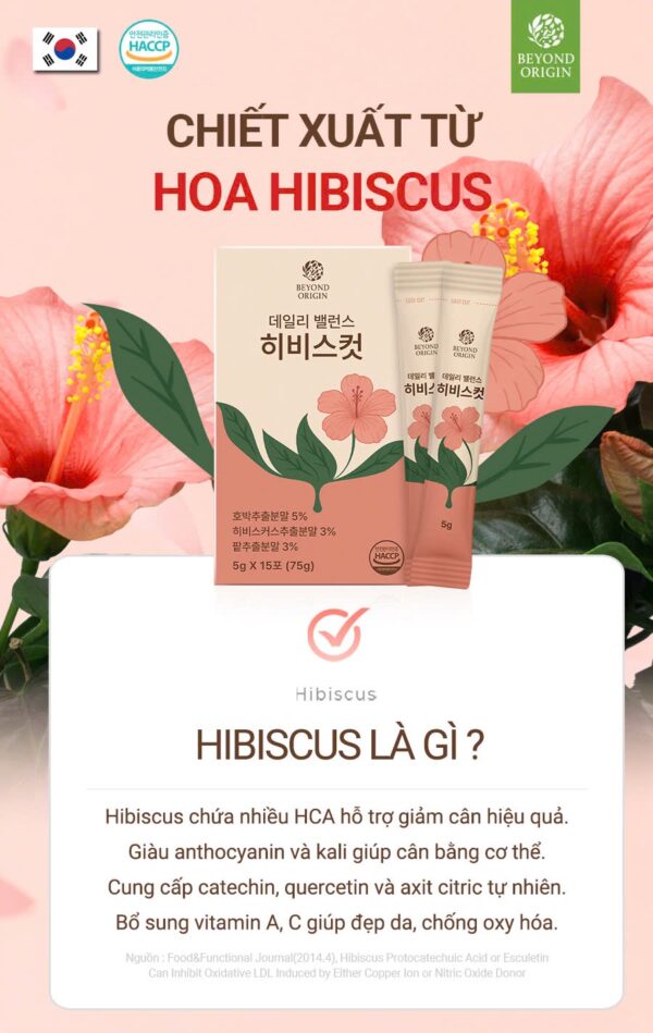 [Beyond] Trà Thanh Lọc Giảm Cân Hibiscus Daily Balance - Ảnh 7