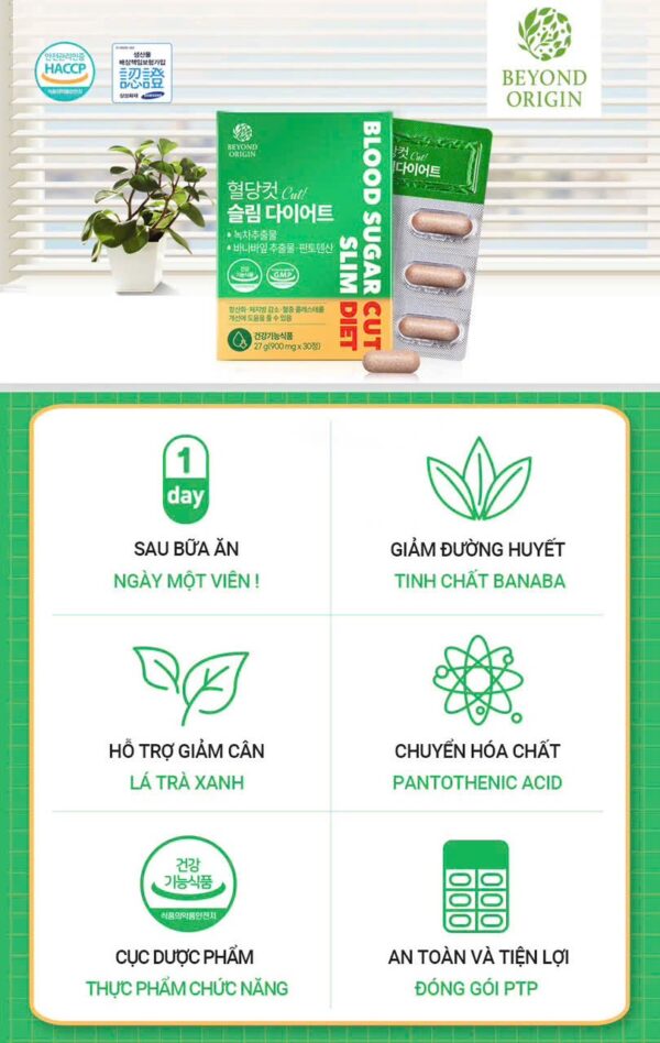 [Beyond Origin] Viên Giảm Cân Kiểm Soát Đường Huyết - Ảnh 3