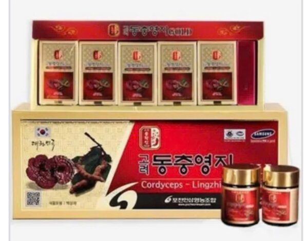 Cao Linh Chi Đông Trùng Hạ Thảo Pocheon Hàn Quốc Hộp 5 lọ x 50gr - Ảnh 6
