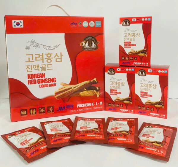 Nước Hồng Sâm Pocheon Korean Red Ginseng Liquid Gold 30 gói x 70ml