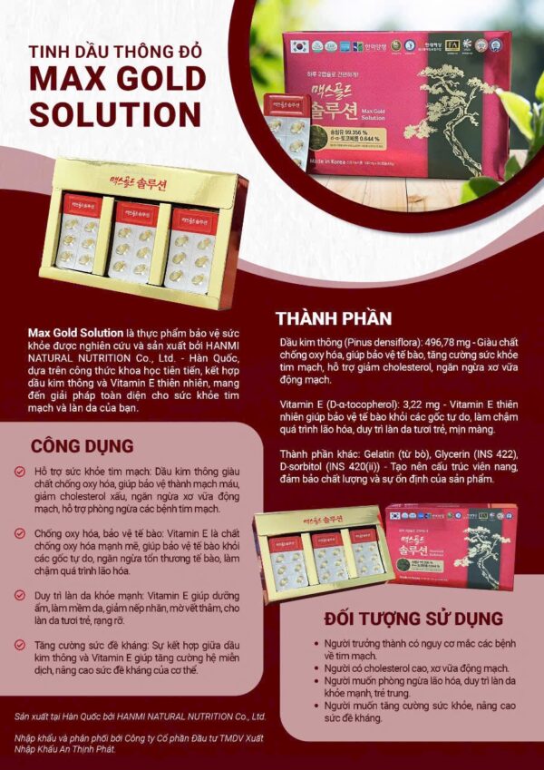 Tăng cường sức đề kháng, bảo vệ sức khỏe toàn diện với Max Gold Solution - Ảnh 4
