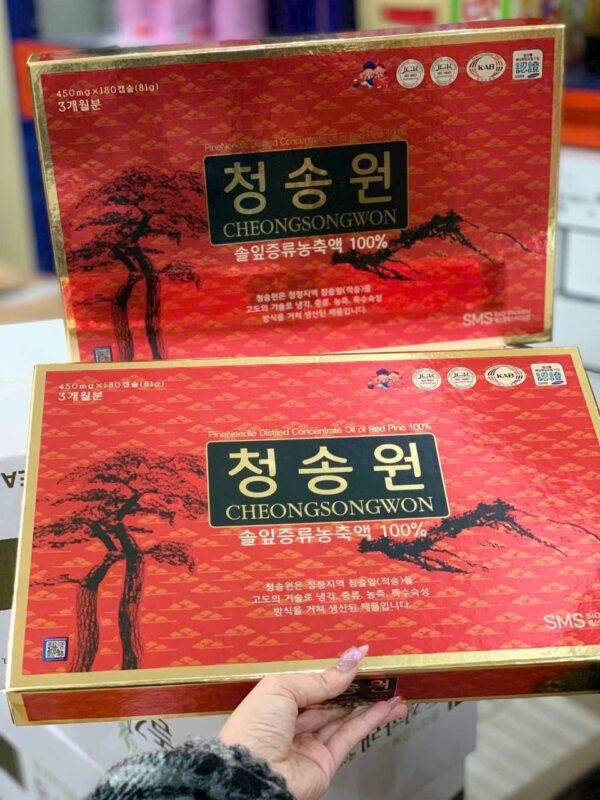TINH DẦU THÔNG ĐỎ CHEONG SONG WON CAO CẤP ( 180 VIÊN) - Ảnh 4