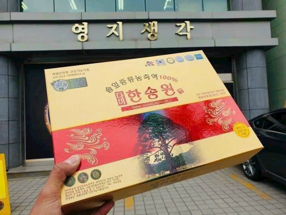 Tinh dầu thông đỏ chính phủ Dami Hansongwon - Ảnh 7