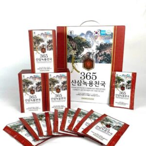 Alternative view of Nước chiết xuất hồng sâm núi nhung hươu Hàn Quốc 365 (365 KOREAN WILD GINSENG DEER ANTLERS) hộp 60 gói x 70ml