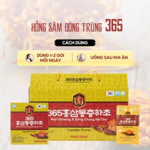 NƯỚC HỒNG SÂM ĐÔNG TRÙNG 365