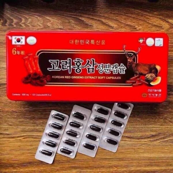 Đạm Sâm Nhung Hươu Hàn Quốc Chính Hãng 120 Viên/ Hộp