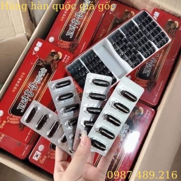 Đạm Sâm Nhung Hươu Hàn Quốc Chính Hãng 120 Viên/ Hộp - Ảnh 4