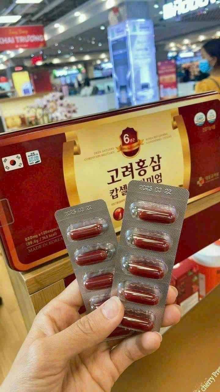 VIÊN Bổ Tổng Hợp Sâm Nhung Đông Trùng Daedong KOREA - Ảnh 3