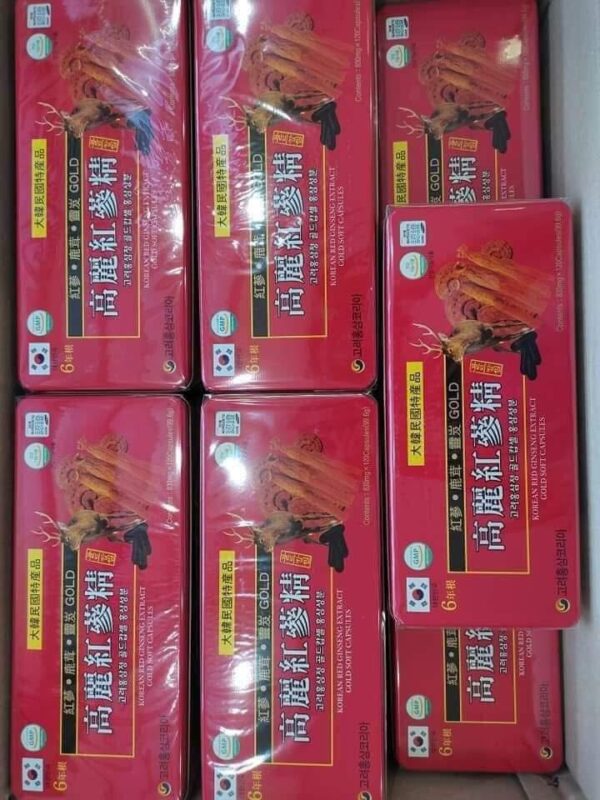 Hộp 120 Viên Hồng Sâm Nhung Hươu Linh Chi Kana Goryeo Hộp Đỏ Hàn Quốc - Ảnh 3