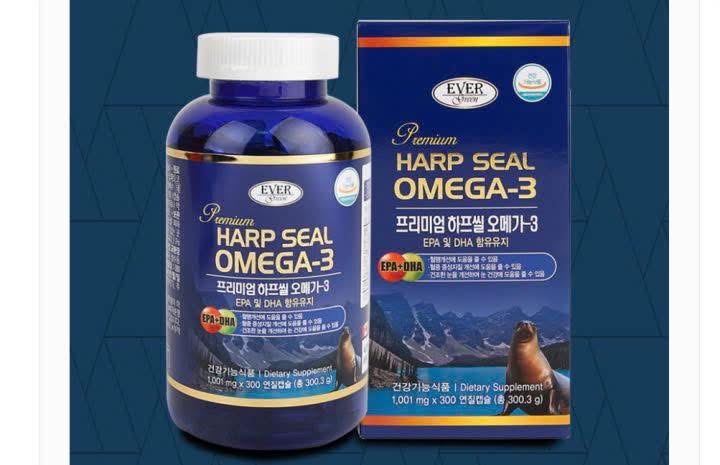 DẦU CÁ OMEGA 3 hải cẩu xanh HÀN QUỐC - Ảnh 2