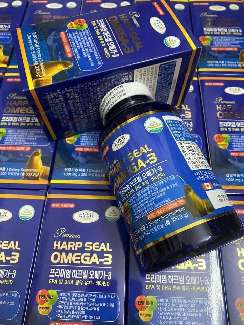 DẦU CÁ OMEGA 3 hải cẩu xanh HÀN QUỐC - Ảnh 3