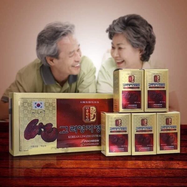 Cao Linh Chi Pocheon Hàn Quốc Hộp 5 lọ x 50g - Ảnh 4