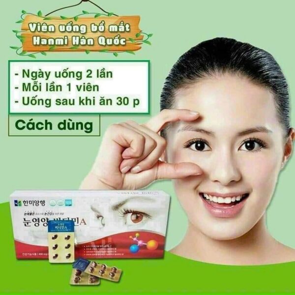 Viên Bổ Mắt Vitamin A Hanmi 120 Viên Của Hàn Quốc