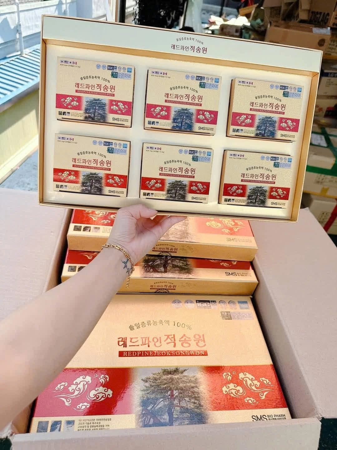 Tinh dầu thông đỏ chính phủ Samsung Red pine Jeok Song won 180 Viên - Ảnh 3