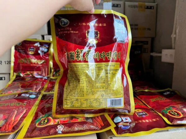 Kẹo hồng sâm vitamin Hàn Quốc mới - Ảnh 6