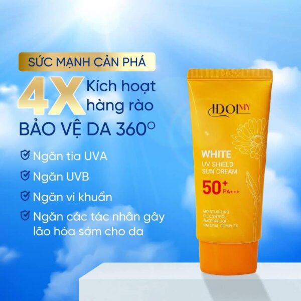 Kem Chống Nắng IDOLMY với chỉ số SPF 50 ++ và PA +++