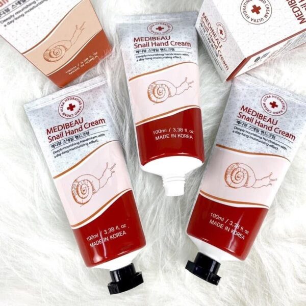 KEM DƯỠNG DA TAY ỐC SÊN MEDIBEAU SNAIL HAND CREAM HÀN QUỐC, TUÝP 100ML - Ảnh 3