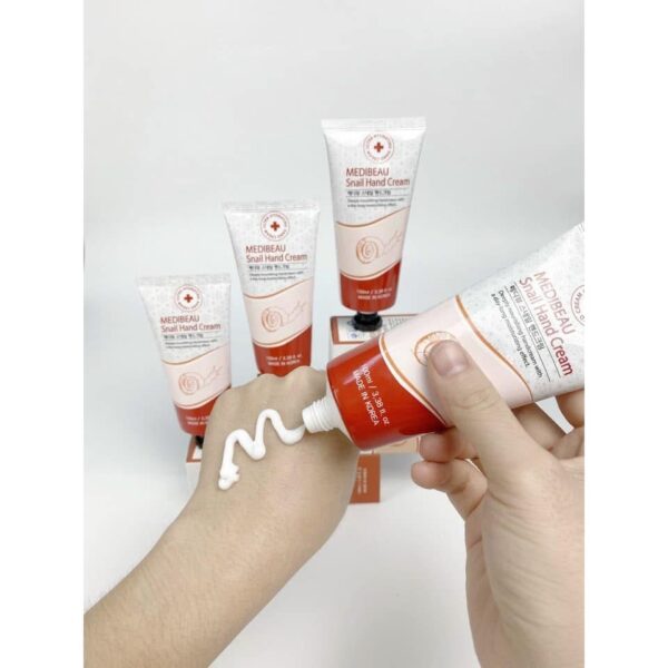KEM DƯỠNG DA TAY ỐC SÊN MEDIBEAU SNAIL HAND CREAM HÀN QUỐC, TUÝP 100ML - Ảnh 2