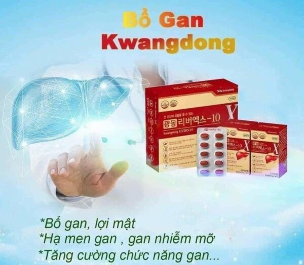 VIÊN UỐNG BỔ GAN GIẢI ĐỘC KWANGDONG HÀN QUỐC