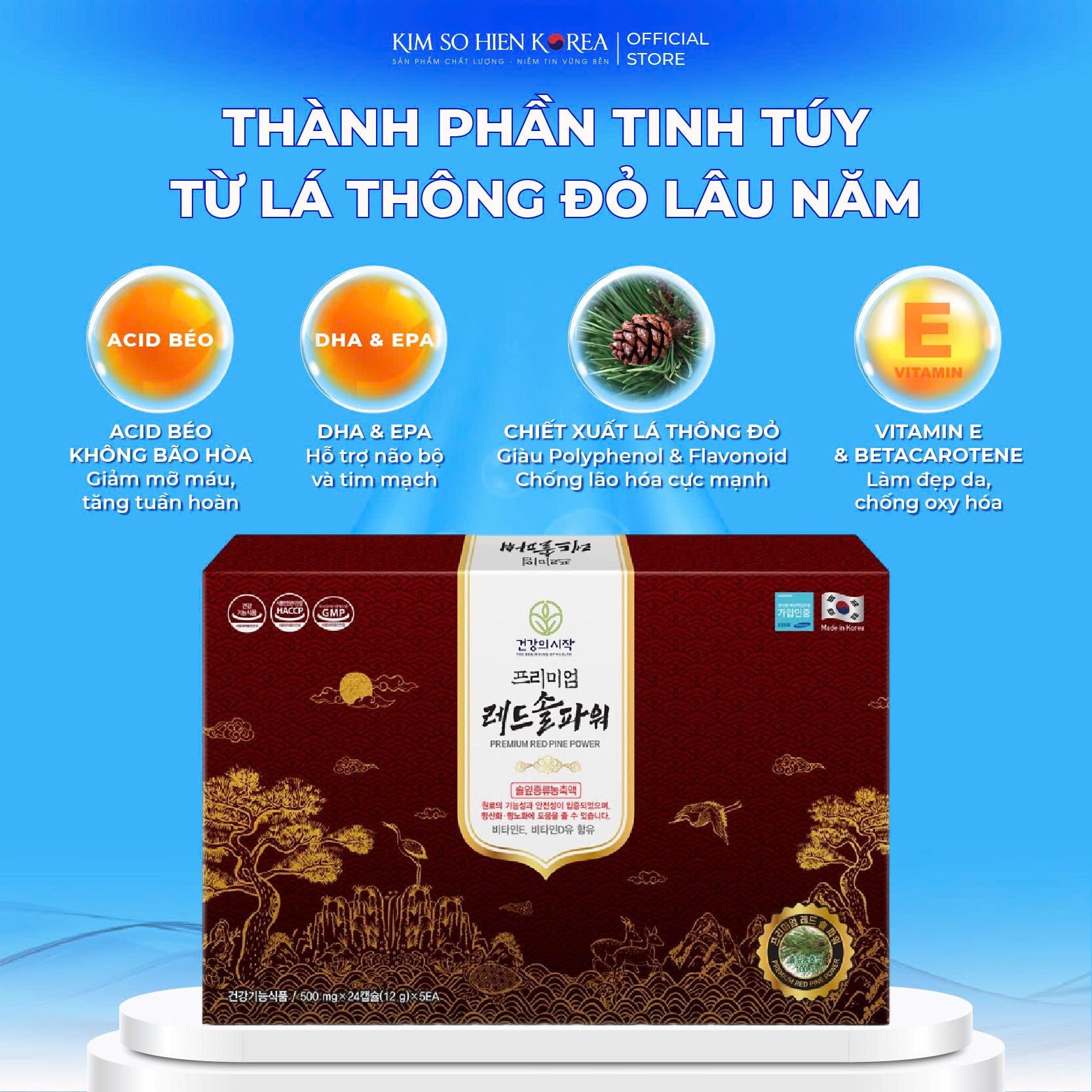 TINH DẦU THÔNG ĐỎ CAO CẤP PREMIUM RED PINE POWER - Ảnh 7