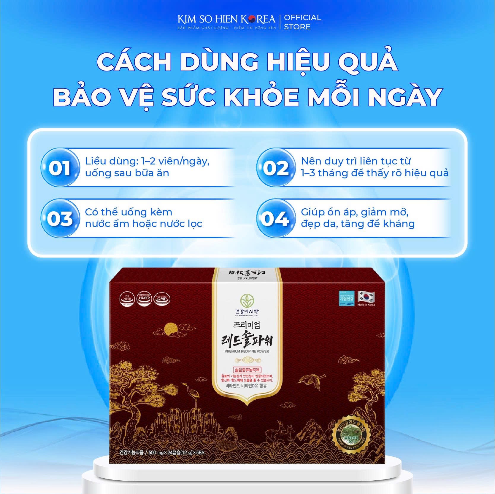 TINH DẦU THÔNG ĐỎ CAO CẤP PREMIUM RED PINE POWER - Ảnh 4