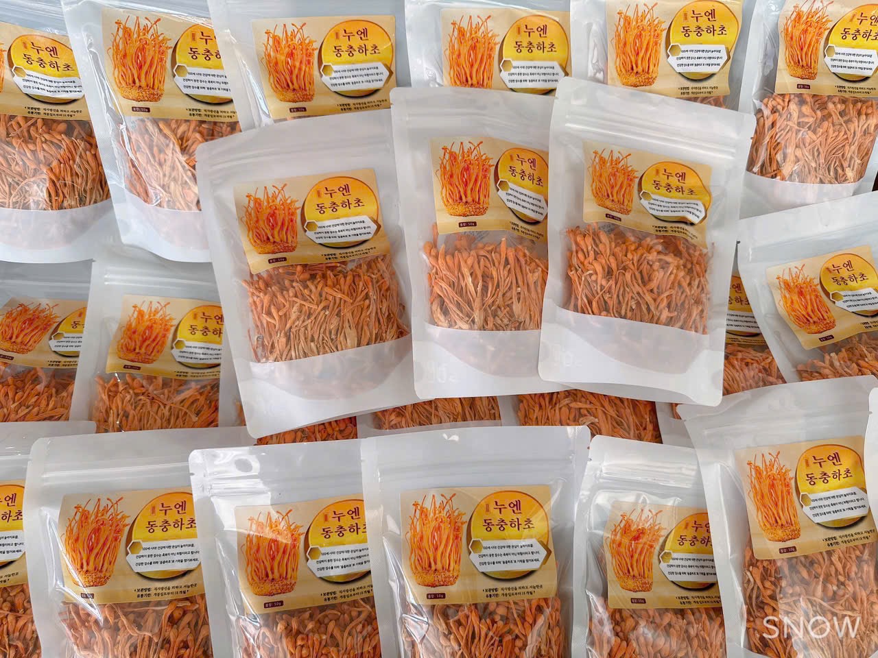 Hoa đông trùng hạ thảo 50gr dạng túi Hàn Quốc - Ảnh 5