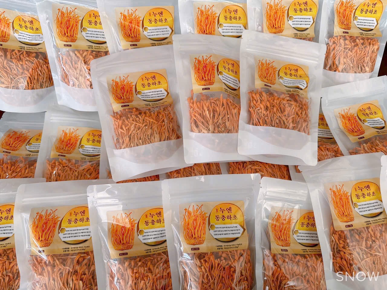 Hoa đông trùng hạ thảo 50gr dạng túi Hàn Quốc - Ảnh 2