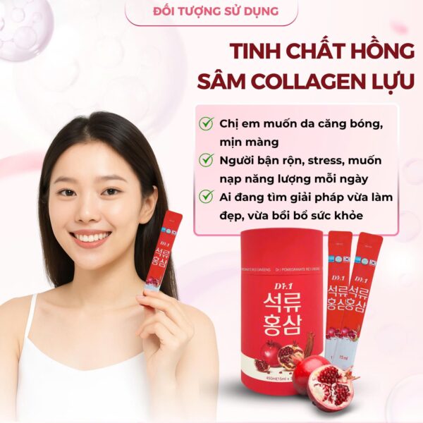 Đẹp Không Chờ Đợi – Uống Ngay Tinh Chất Hồng Sâm Collagen Lựu - Ảnh 5