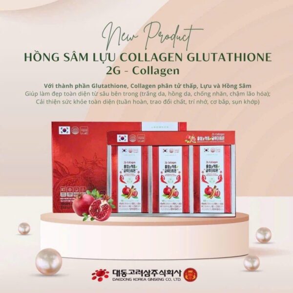Hồng sâm lựu collagen (Stick 10ml x 30 gói) - Ảnh 6