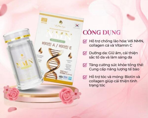 Viên Uống #NMN Hàn Quốc 36000mg Myhaelyn ( Hộp 90 Viên x 500mg ) - Ảnh 4