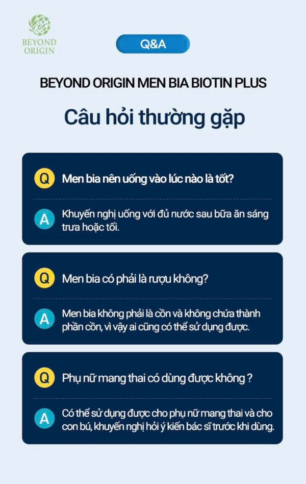 VIÊN UỐNG MEN BIA BIOTIN PLUS BEYOND ORIGIN – GIẢM RỤNG, KÍCH THÍCH MỌC TÓC, ĐẸP DA & MÓNG - Ảnh 3