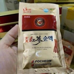 Alternative view of NƯỚC HỒNG SÂM POCHEON NGUYÊN CHẤT 100% – HỘP 30 GÓI