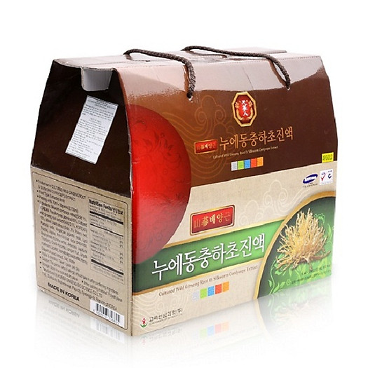 Nước Đông Trùng Hạ Thảo BIO Hàn Quốc hộp 30 gói * 70ml (Cultured Wild Gingseng)