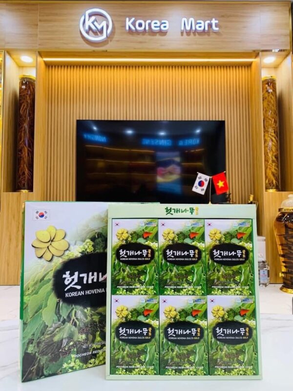 Nước bổ gan mát gan Pocheon Hovenia Dulcis Gold - Hộp 30 gói * 70ml - Hàn Quốc
