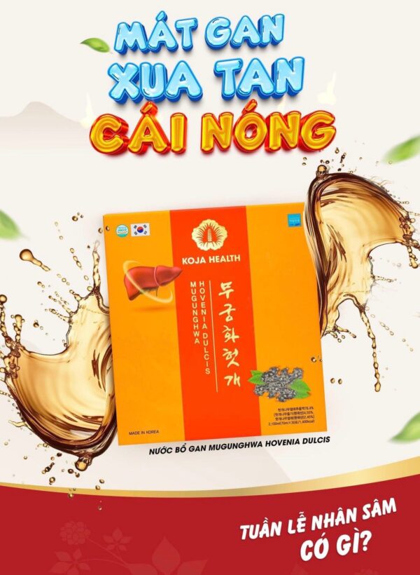 NƯỚC BỔ GAN MUGUNGHWA – HỘP 30 GÓI x 70ml