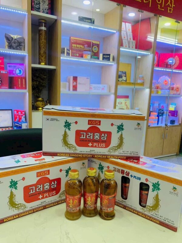 NƯỚC HỒNG SÂM CÓ CỦ 10 CHAI KGS - Ảnh 2