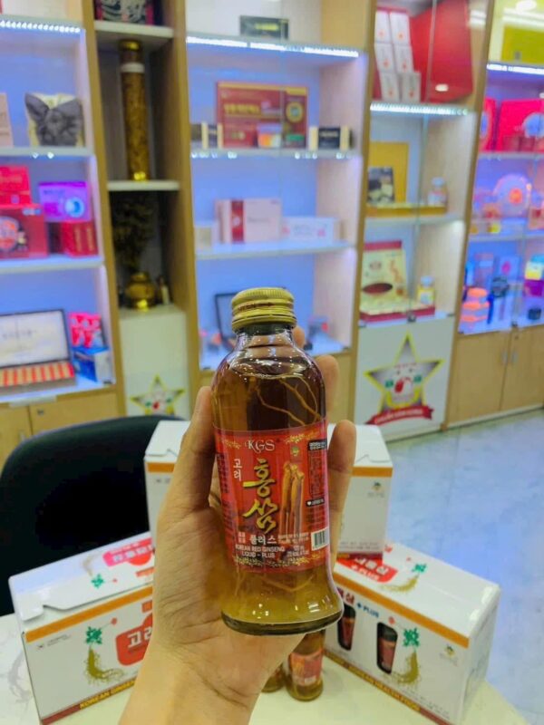 NƯỚC HỒNG SÂM CÓ CỦ 10 CHAI KGS - Ảnh 3