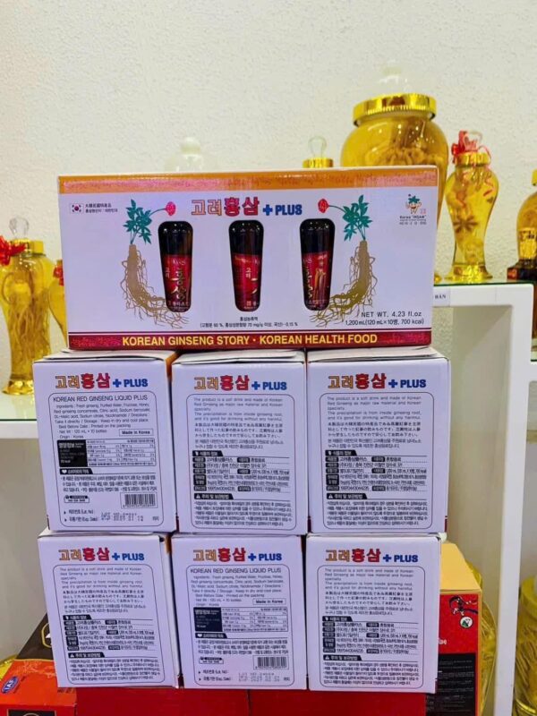 NƯỚC HỒNG SÂM CÓ CỦ 10 CHAI KGS - Ảnh 4
