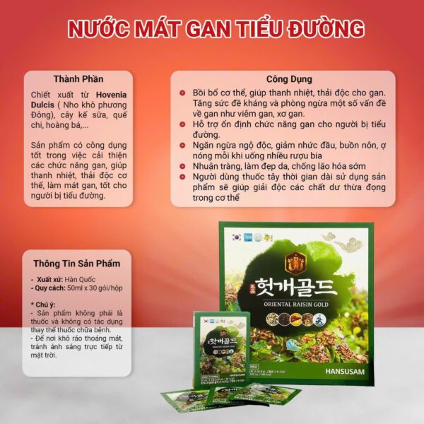 Nước Bổ Gan Hasusam Hàn Quốc, Hộp Quà Tặng 30 Gói * 50ml, Chất Lượng Cao Cấp - Ảnh 5
