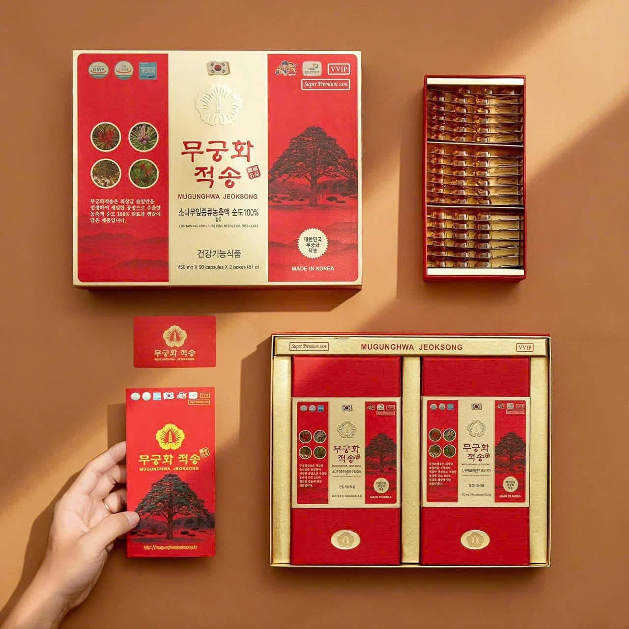 Tinh dầu thông đỏ chính phủ Mugunghwa Jeoksong Hàn Quốc 180 viên - Ảnh 9